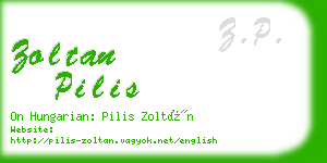 zoltan pilis business card